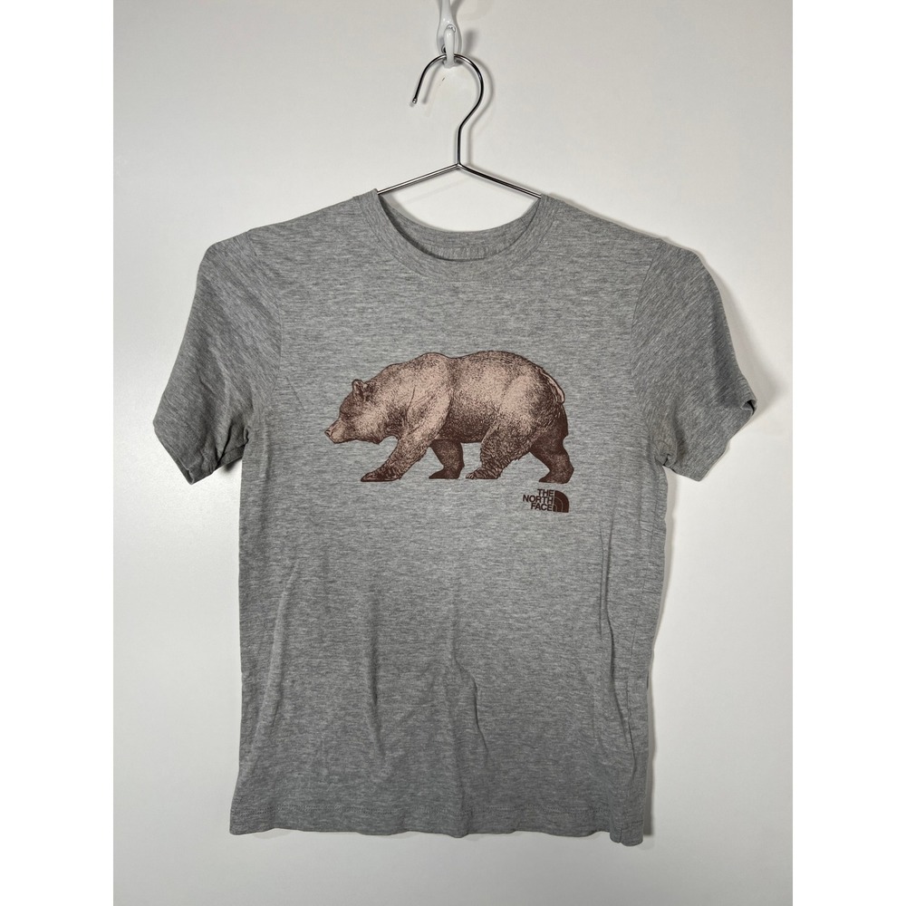 The‎ North Face Grizzly Bear Graphic Tee Grey Heather Outdoors Gorpcore XS